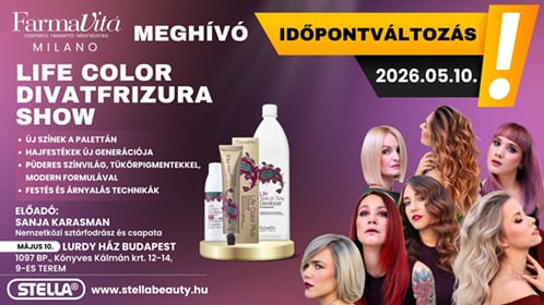 FarmaVita MILANO - Divatfrizura Show Meghívó - Lurdy Ház 2026.05.10. 10:00