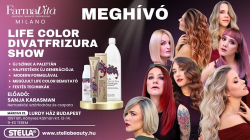 FarmaVita MILANO - Divatfrizura Fesztivál Meghívó - Lurdy Ház 2026.03.22. 10:00