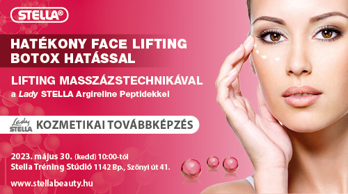 Hatékony Face Lifting botox hatással - kozmetikai szakmai képzés