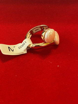 Gyűrű Dupla Gyöngyös Gold Nikkel Mentes 19805