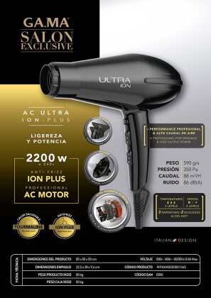 Ga.Ma Hajszárító Ultra Ion 2200W SH2351