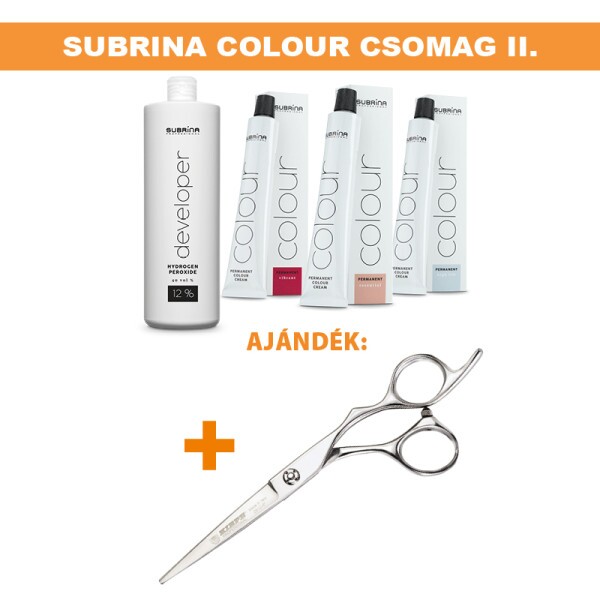 Subrina Professional Permanent Colour Hajfesték csomag II. (25db Hajfesték + ajándék Monster olló)