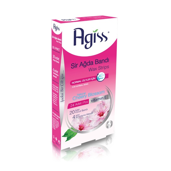 Agiss Gyantacsíkok Testre Természetes Cseresznyevirág kivonattal (rózsaszín) 24 db  22058
