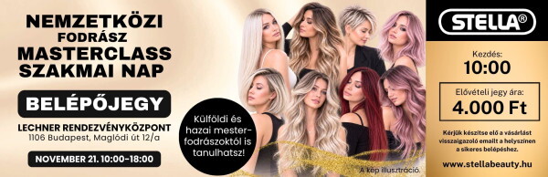 Nemzetközi Fodrász Masterclass Szakmai Nap Belépő