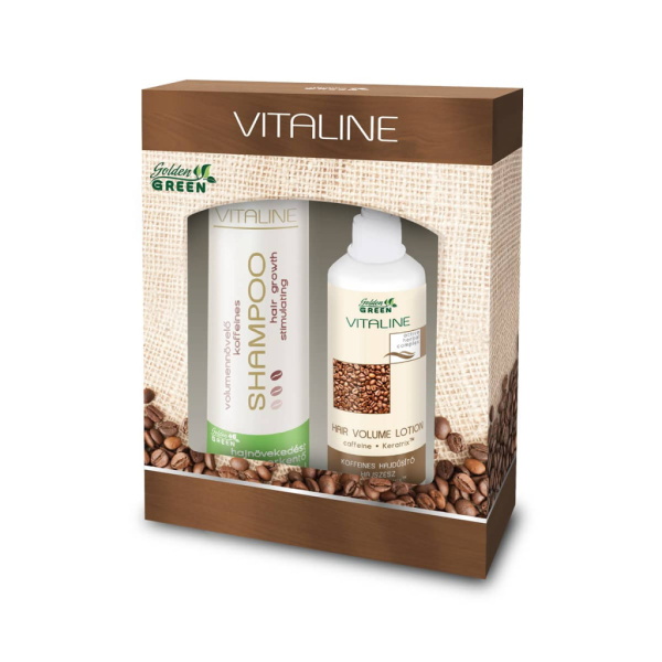 Golden GREEN Vitaline  Hajápoló Csomag Koffeines Hajszesszel