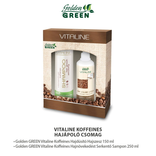 Golden GREEN Vitaline  Hajápoló Csomag Koffeines Hajszesszel