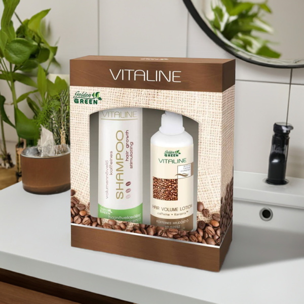 Golden GREEN Vitaline  Hajápoló Csomag Koffeines Hajszesszel