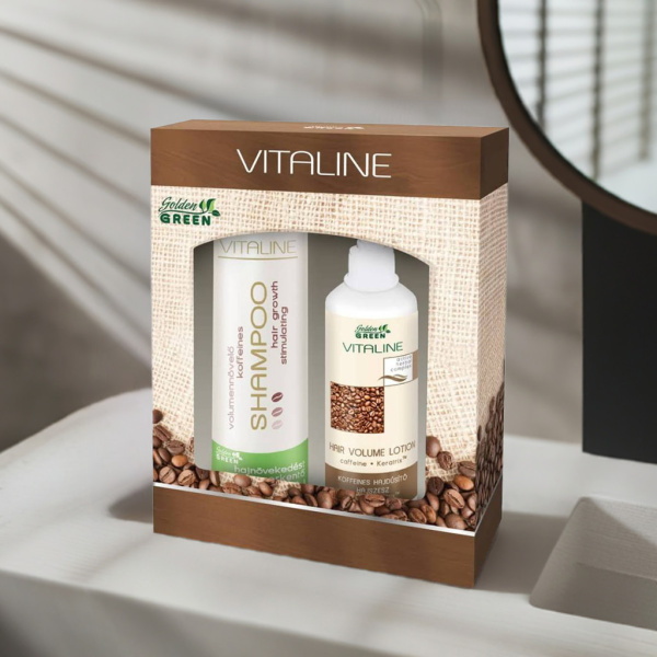 Golden GREEN Vitaline  Hajápoló Csomag Koffeines Hajszesszel