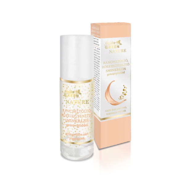 Golden GREEN Nature Ráncfeltöltő, Bőrkiegyenlítő Sminkbázis Genopeptiddel 30 ml