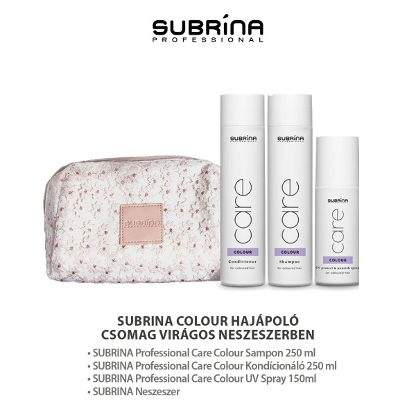 SUBRINA Care Colour Hajápoló Csomag Virágos Neszeszerben 82025