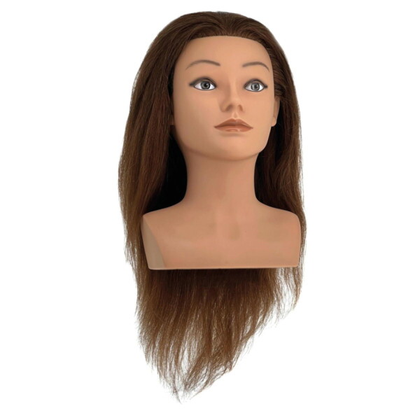 Vanessa Babafej Természetes Hajjal 35cm Középbarna 1226