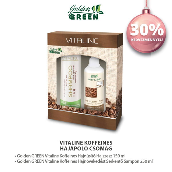 Golden GREEN Vitaline  Hajápoló Csomag Koffeines Hajszesszel