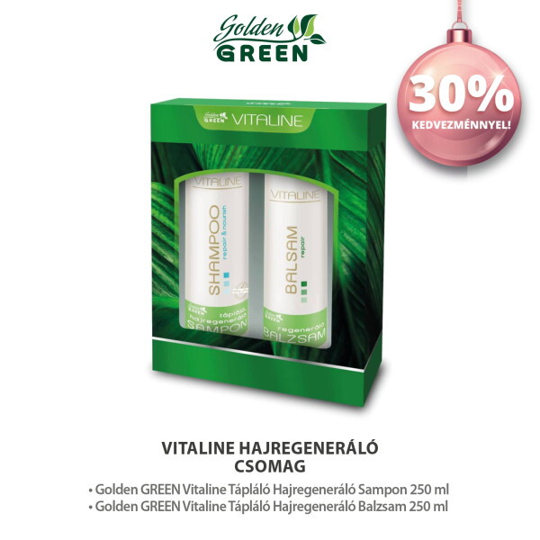 Golden GREEN Vitaline Tápláló Hajregeneráló Hajápoló Csomag
